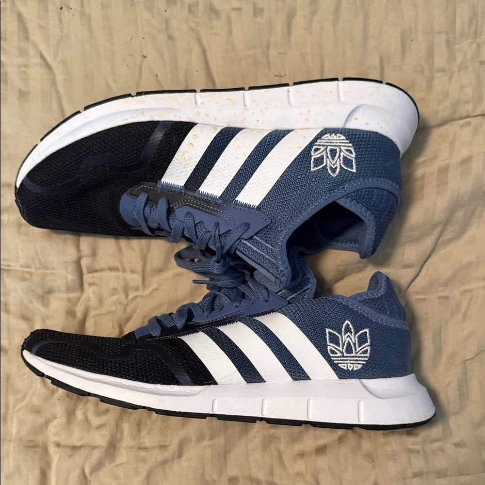 Adidas Men's Navy and Black Sneakers